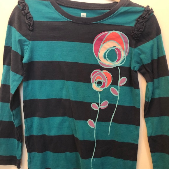 Tea Collection Other - EUC TEA COLLECTION GIRLS TOP SHIRT SIZE 6 BLUE